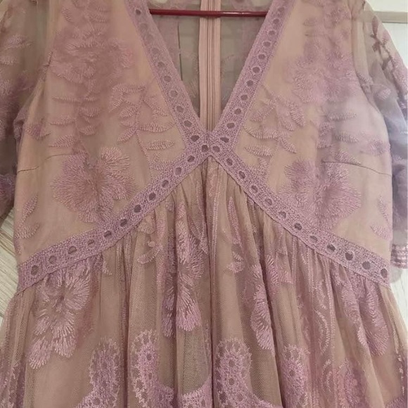 Pink blush maternity dress, color matched actual photos not model pics from web - Picture 6 of 6